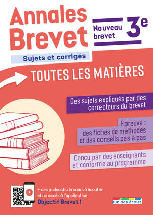 Annales Brevet - Toutes les matières - 3e - 2026