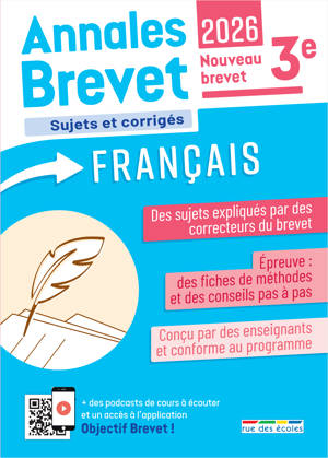 Annales Brevet - Français - 3e - 2026