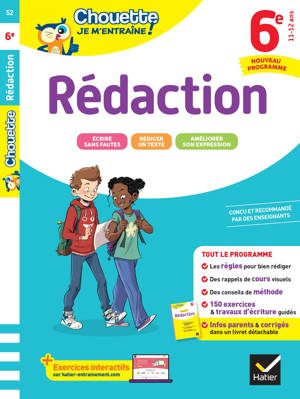 Chouette je m'entraîne - Rédaction 6e Nouveau programme