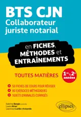 BTS CJN en fiches, méthodes et entraînements