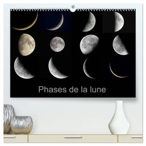 Phases de la lune (Calendrier mural 2026 DIN A2 vertical) calendrier de bureau