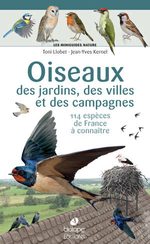 Les miniguides nature - Oiseaux des parcs, des jardins et des campagnes de France