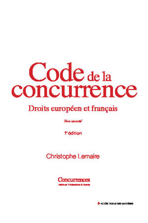Code de la Concurrence