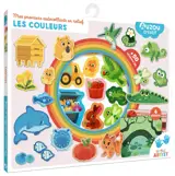 Mes premiers autocollants en relief - les couleurs