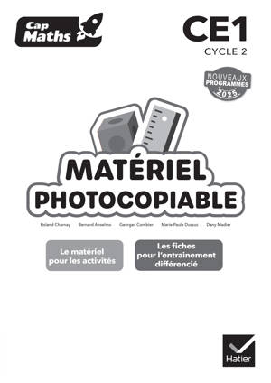 Cap Maths CE1 - Ed. 2025 - Matériel photocopiable