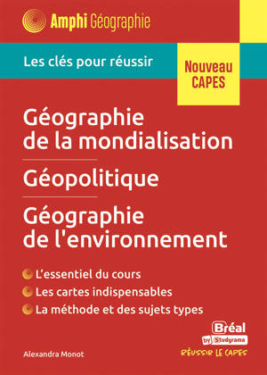 Géographie de la mondialisation, géopolitique, géographie de l'environnement