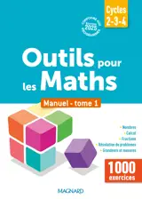 Outils pour les Maths - Manuel de l'élève - Remédiation ULIS, SEGPA, RASED, UPE2A (2025) – tome 1