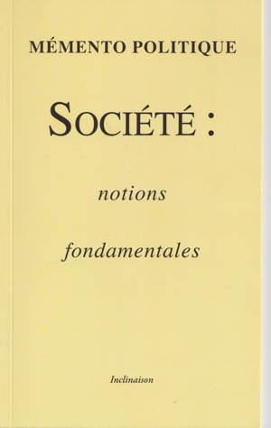 Société : notions fondamentales