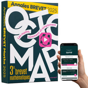 OCTOMAP Annales Brevet Maths 2025 - Cartes mentales visuelles et sujets de brevet classés par thème