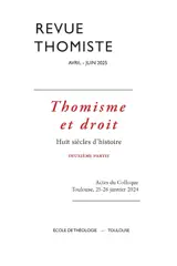 Revue thomiste - N°2/2025