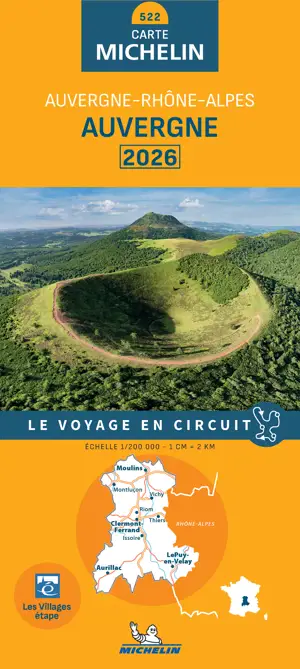 Carte Régionale Auvergne 2026