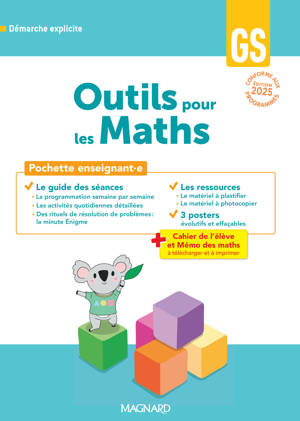 Outils pour les Maths GS (2025) - Guide pédagogique + Posters + Fiches ressources