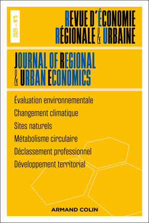 Revue d'économie régionale et urbaine Nº5/2025