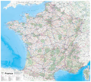 POSTER FRANCE PLASTIFIE 100 CM X 110 CM