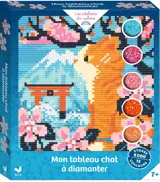 Mon tableau chat à diamanter - coffret avec accessoires