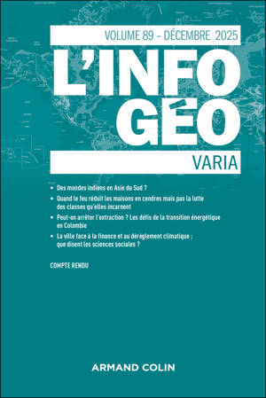 L'information géographique - n°4/2025