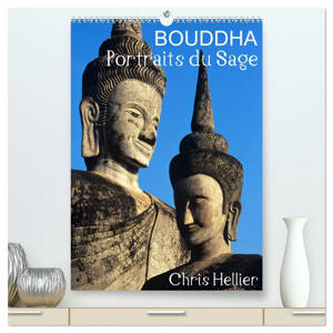 Bouddha Portraits du Sage  (Calendrier mural 2026 DIN A2 horizontal) calendrier de bureau