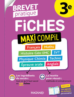 Brevet Pratique 2026 - Maxi compil de fiches 3e