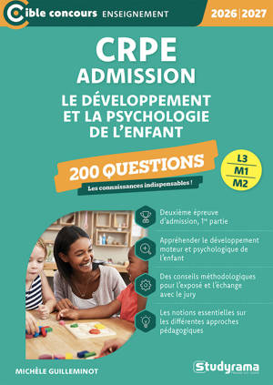CRPE – Admission – Le développement et la psychologie de l'enfant – 200 questions