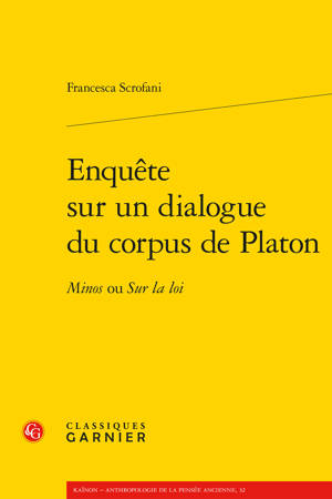 Enque^te sur un dialogue du corpus de Platon