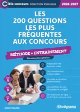 Les 200 questions les plus fréquentes aux concours – Méthode + entraînement