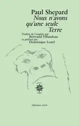 Nous n'avons qu'une seule terre