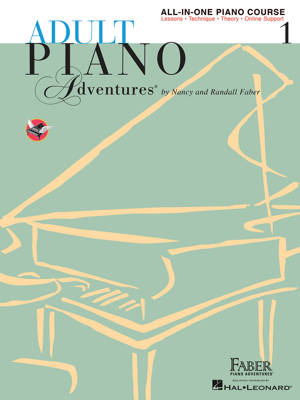 NANCY & RANDALL FABER: ADULT PIANO ADVENTURES ALL-IN-ONE BOOK 1 + AUDIO ONLINE