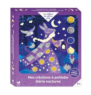 Mes création à pailleter Féerie nocturne - coffret avec accessoires