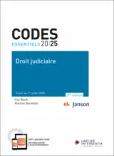 Code essentiel - Droit judiciaire 2025 - À jour au 1er juillet 2025