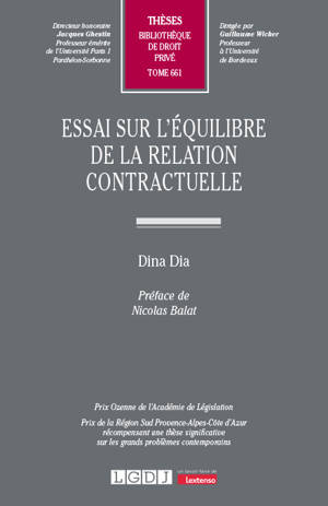 Essai sur l'équilibre de la relation contractuelle