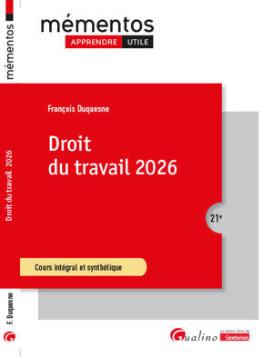 Droit du travail 2026