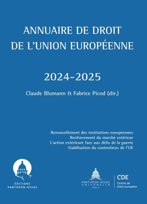 Annuaire de droit de l'Union européenne 2024-2025