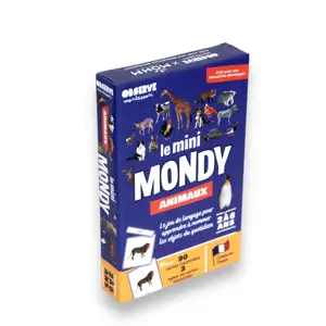 LE MINI MONDY ANIMAUX : LE JEU DE CARTES AUX VRAIES PHOTOS POUR DA COUVRIR LES ANIMAUX