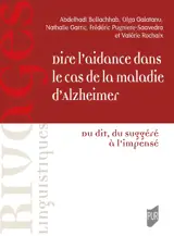 Dire l'aidance dans le cas de la maladie d'Alzheimer