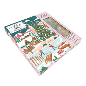 Mon kit : Le petit village de Noël peinture au numéro
