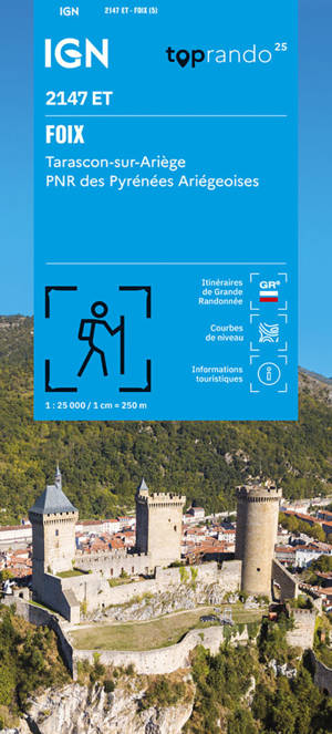 2147ET FOIX, TARASCON-SUR-ARIEGE, PNR DES PYRENEES ARIEGEOISES /RECTO