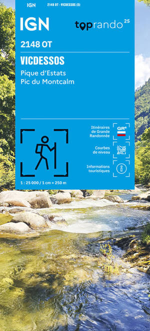 2148OT VICDESSOS, PIQUE D ESTATS ET PIC DU MONTCALM / RECTO