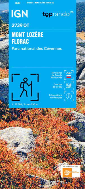 2739OT MONT LOZERE, FLORAC, PN DES CEVENNES / RECTO