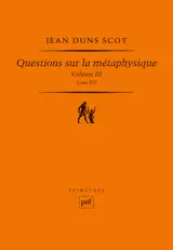 Questions sur la métaphysique, III (Livre VII)