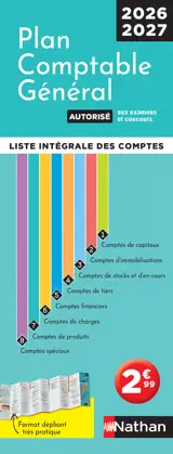 Plan comptable général 2026/2027