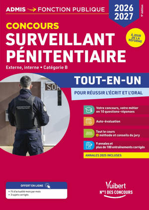 Concours Surveillant pénitentiaire 2026-2027 - Tout-en-un