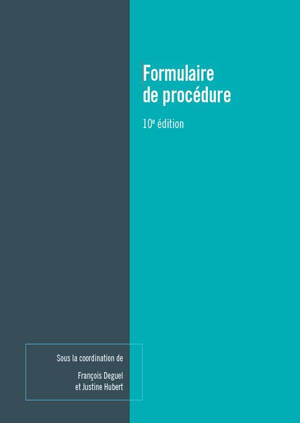 Formulaire de procédure 2025