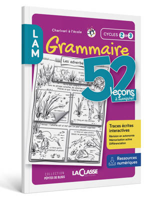 52 LECONS A MANIPULER EN GRAMMAIRE Cycle 2 et 3 (Livre + ressources numériques)
