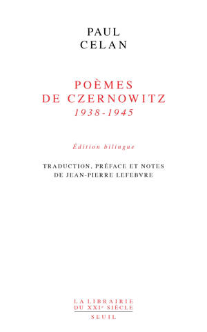 Poèmes de Czernowitz (1938-1945)