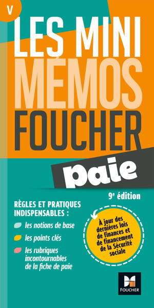 Les mini memos Foucher -  Paie - 9e édition - Révision
