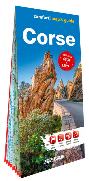 Corse 1/170.000 (carte et guide - map&guide XL laminée)