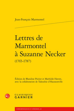 Lettres de Marmontel à Suzanne Necker