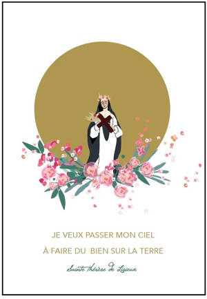 Lot de 25 images en dorure "En Dieu sur la Terre version 2"