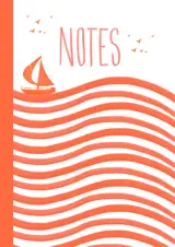 Carnet Marinière Orange