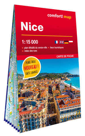 Nice 1/15.000 (carte format poche laminée - plan de ville)